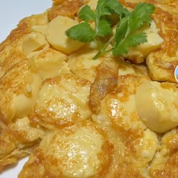 ข้าวไข่เจียวเต้าหู้ไข่