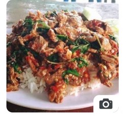 กะเพราเนื้อ ไร้น้ำมัน