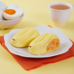 ซาลาเปาแรบบิท ไส้ครีมไข่เค็ม (ชุด 2 ลูก)