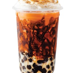 ชาไทย ไข่มุกลาวา ครีมชีสพ่นไฟ