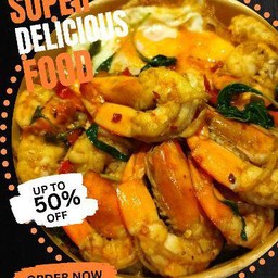 ราชาข้าวกะเพรากุ้ง (กลาง)