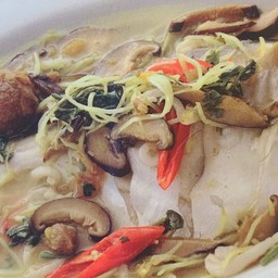 ปลาจาระเม็ดนึ่งเกี้ยมบ๊วยเห็ดหอม (ทวีชัย)(ตัว)