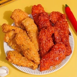 ชิคเก้นบาร์-อกไก่ไม่มีกระดูกทอด เคลือบซอสเกาหลี 4 ชิ้น