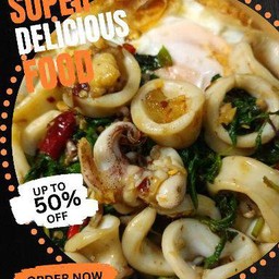 ราชาข้าวกะเพราหมึก (จัมโบ้)