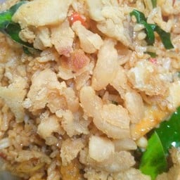 ข้าวผัดกากหมูต้มยำ