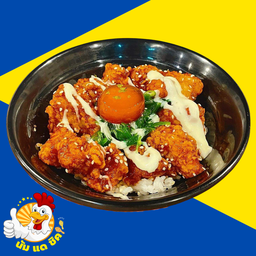 ข้าวไก่เกาหลีคลุกซอสเผ็ดมาโยยำสาหร่าย (ยกเลิกขายไข่ดองค่ะ)