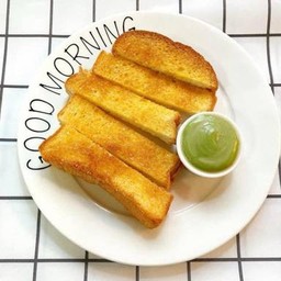 ขนมปังปิ้ง ดิปซอสสังขยาใบเตย