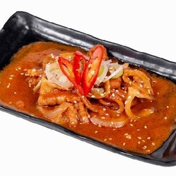 ข้าวหน้าหมูโคชูจัง Stir Fried Pork Gochujang with rice