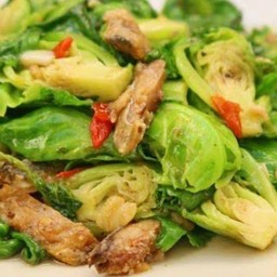 Stir Fried Baby Cabbage With Salted Fish