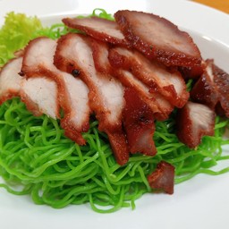 บะหมี่หมูแดง หมูกรอบ เป็ดย่าง