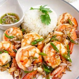 กุ้งผัดพริก