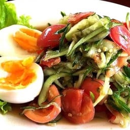 ตำแตง + ไข่ต้ม
