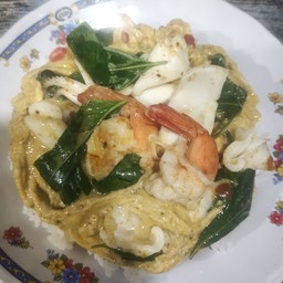 ข้าวห่อหมกทะเลไข่ข้น