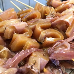 (หมึกกรอบ)เสียบไม้