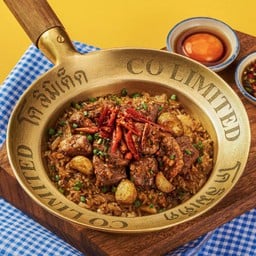 ข้าวหมูสันในกระเทียมพริกไทย ไข่ดองซีอิ๊ว