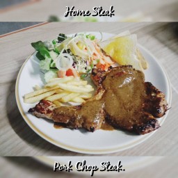 พอร์คชอปซอสพริกไทยดำ