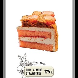 Pink almond strawberry