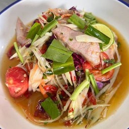 ตำคอหมูย่าง