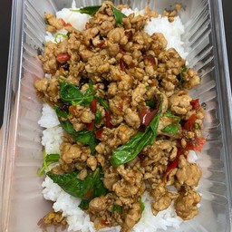 ข้าวกระเพราหมูสับ