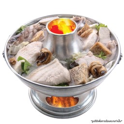 หม้อไฟปลาจีน ( หัว + เนื้อ )