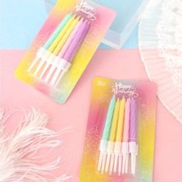 1.เทียนสีพาสเทล ((สั้น))