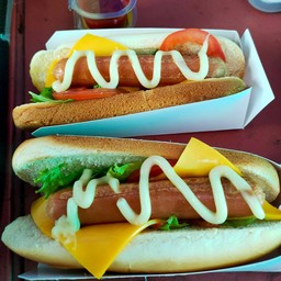 ขนมปังฮอทดอก ไส้กรอก เชตคู่ 2 ชิ้น