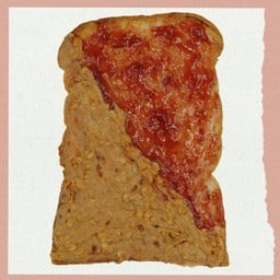 ขนมปังปิ้ง เนยถั่วแยมสตอเบอรี่ PB&J toast