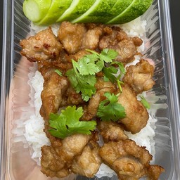 ข้าวหมูทอด