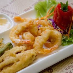 กุ้งชุบเกล็ดขนมปัง