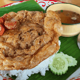 ข้าวไข่เจียวหมูสับ