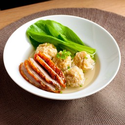 เกี๊ยวกุ้งหน้าเป็ดย่างฮ่องกง