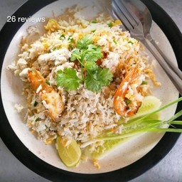 ข้าวผัดปู+กุ้ง