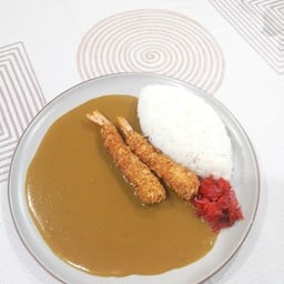 ข้าวแกงกะหรี่ กุ้งเทมปุระ (กุ้ง3ตัว)