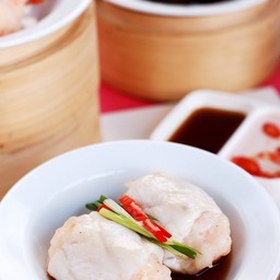 ปลากระพงนึ่งมะนาว