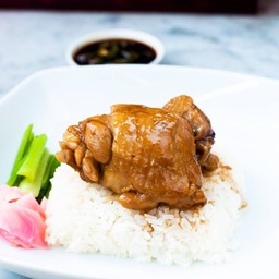 ข้าวหน้าไก่อบ