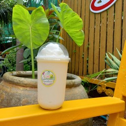 มะพร้าวปั่นนมสด