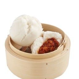 ซาลาเปาไส้หมูแดง 2 ลูก นึ่ง หรือ ทอด