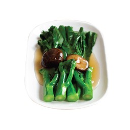 ยอดคะน้าราดน้ำมันหอย