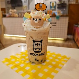 ชานมใต้หวัน+ไข่มุกบุก+วิป+มาร์ชเมโร่หมี