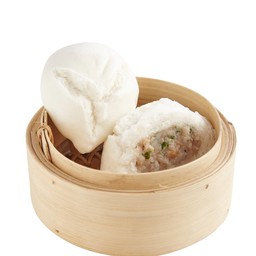 ซาลาเปาไส้หมูสับกุ้ง 2 ลูก นึ่ง หรือ ทอด