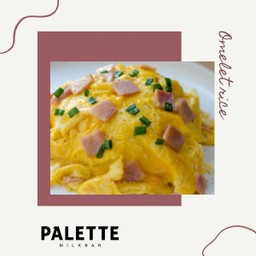 ข้าวไข่ข้นแฮม Creamy Omelet with ham