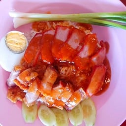 ข้าวหมูแดง-หมูกรอบ