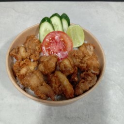ข้าวหน้าไก่คาราเกะ60บาท