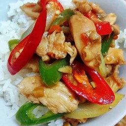 ข้าวผัดพริกไก่