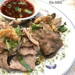 ลวกจิ้มเนื้อสด ตับสด