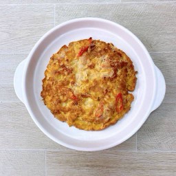 ข้าวราดไข่เจียวแหนม