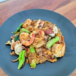 ผัดขี้เมา-ทะเล กุ้ง+หมึก