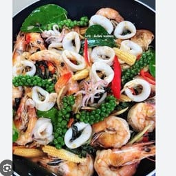 ข้าวราด ผัดฉ่าทะเล