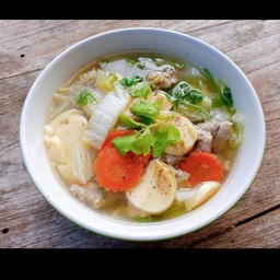 ต้มจืดผักกาดขาวเต้าหู้หมูสับ