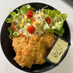 สเต็กดอลลี่ทอดซอสเลม่อนซาวครีม